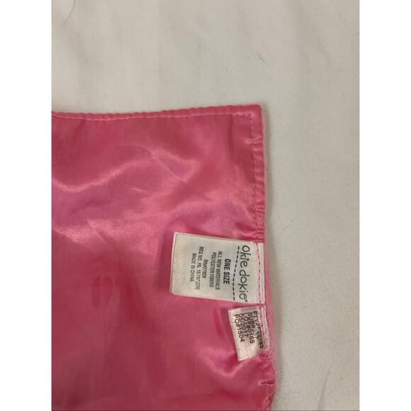 Okie Dokie OS 14"x14"Baby lovey blankie Elephant pink blue replacement rn#27829 - Picture 5 of 5